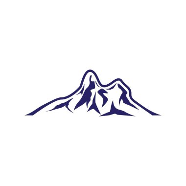 Dağ Logosu şablon vektör illüstrasyon tasarımı