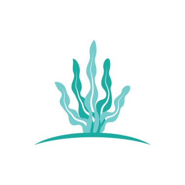 Seaweed logo template vector icon illustration design