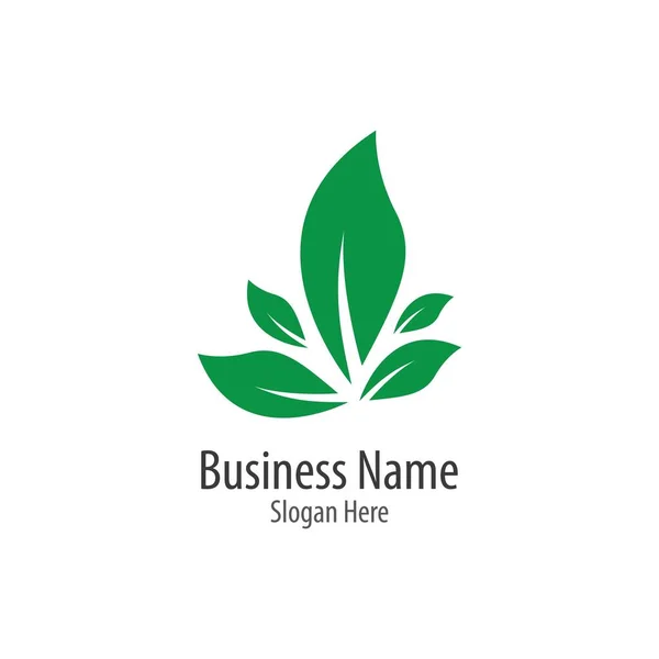Logotipos Folha Verde Ecologia Elemento Natureza Vetor Ícone —  Vetores de Stock