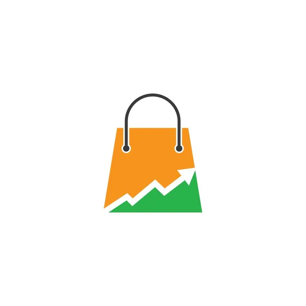 Online Shop Logo Template Vector Icon Illustration Design — Wektor stockowy
