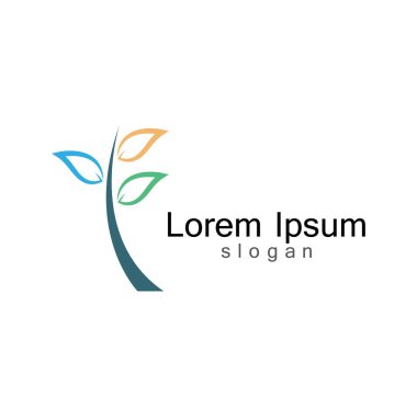 Yaprak logo vektör illüstrasyonu