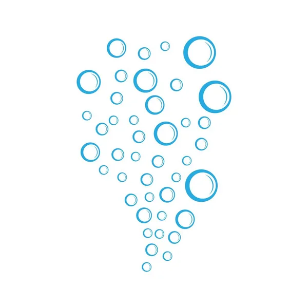 Bubbles Eau Fond Vectoriel Icône Illustration Conception — Image vectorielle