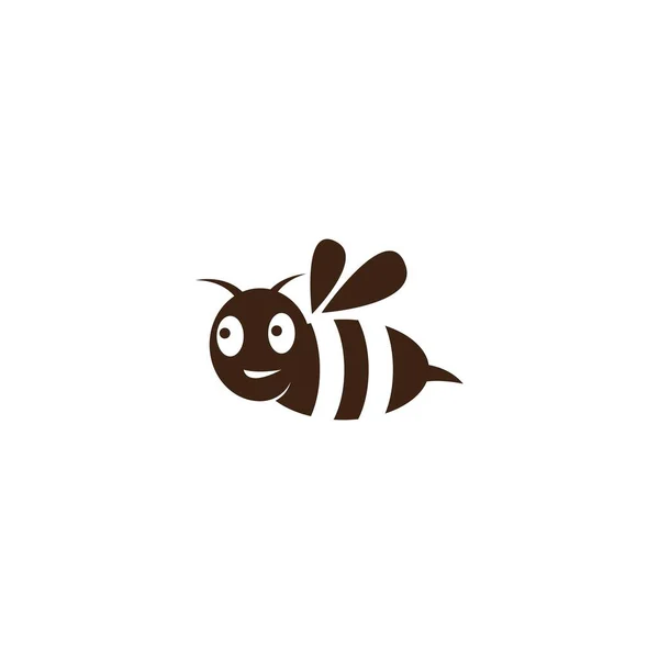 Logo Abeille Icône Vectorielle Illustration Design — Image vectorielle