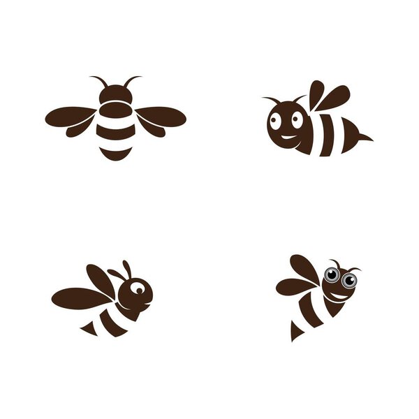 Дизайн векторной иконки логотипа пчелы