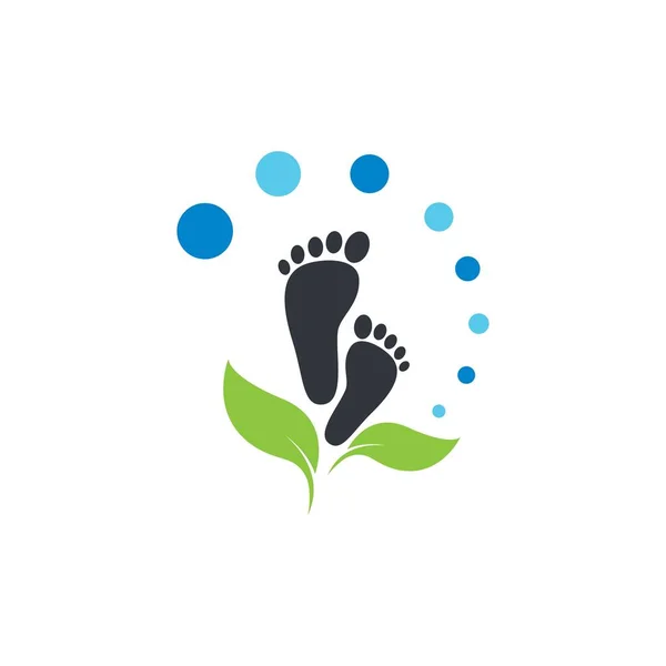Fußtherapeut Logo Vektor Symbol Illustration — Stockvektor