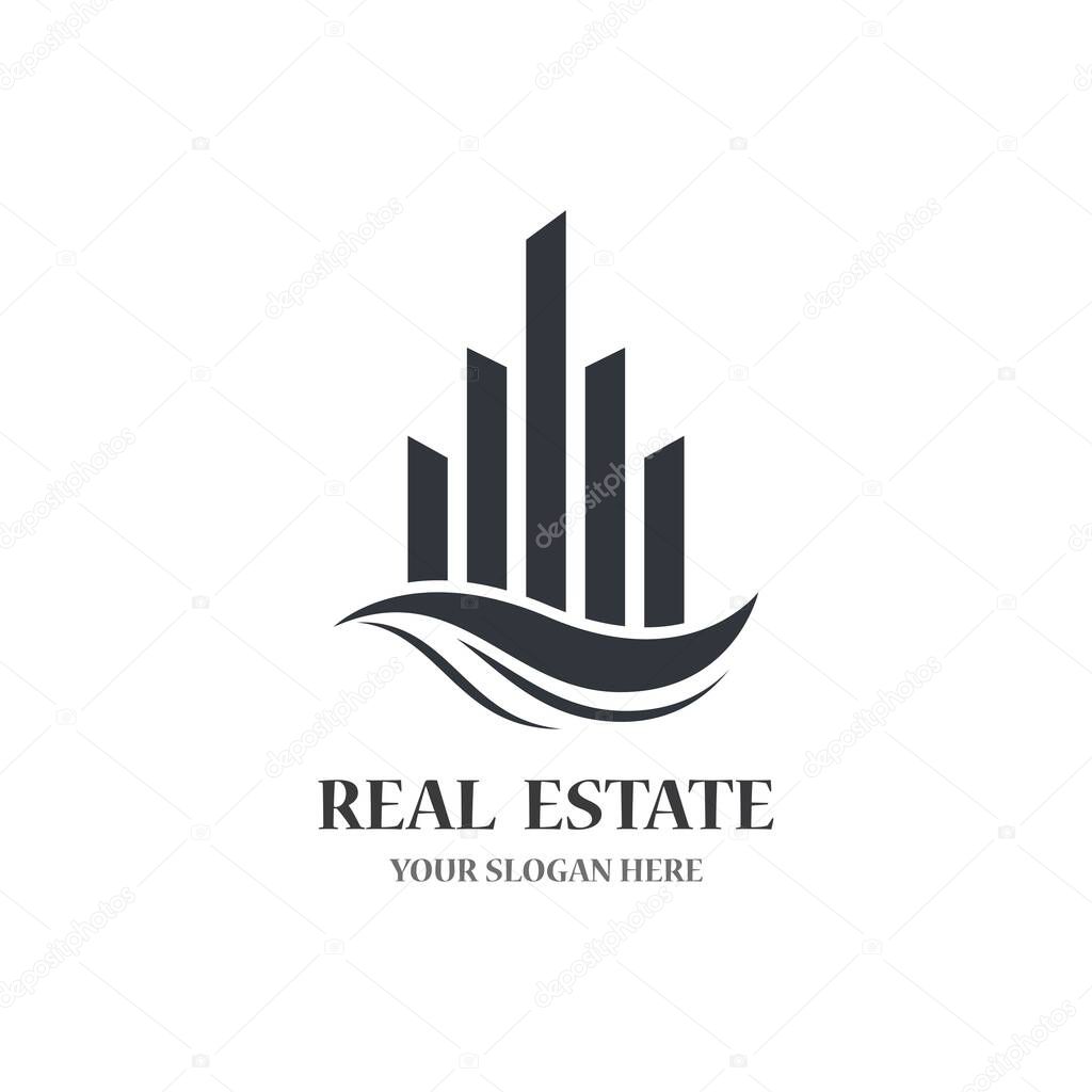 Real estate logo icon illustration design