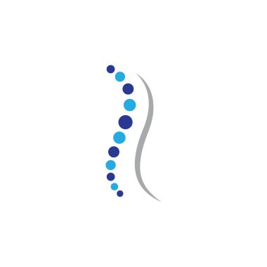 Omurga logo şablonu vektör resimleme tasarımı