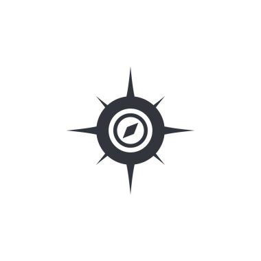 Pusula logo şablon vektör resimleme