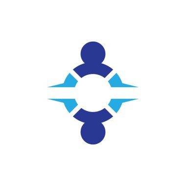 Topluluk logosu vektör resmetme tasarımı