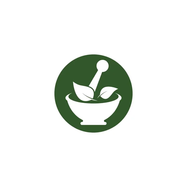 Modèle Logo Phytothérapie Icône Vectorielle — Image vectorielle