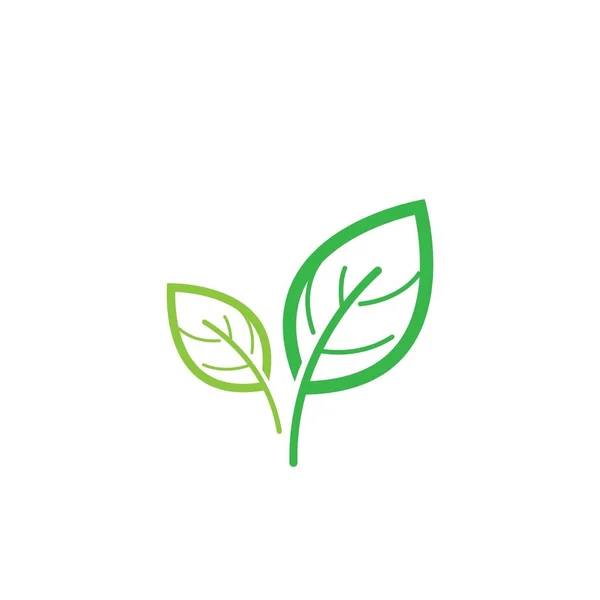 Leaf Logo Vector Icon Illustration — Vettoriale Stock