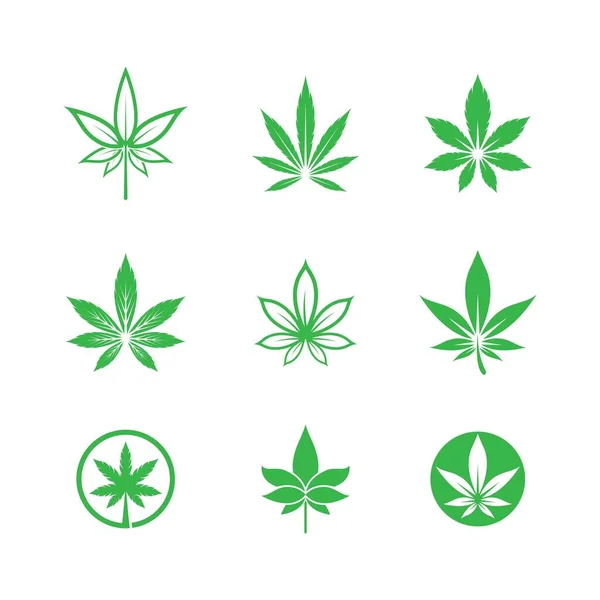 Vektorsymbol Für Cannabis Logo Vorlage — Stockvektor