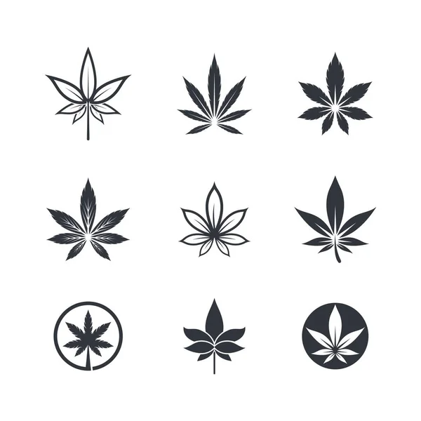 Vektorsymbol Für Cannabis Logo Vorlage — Stockvektor