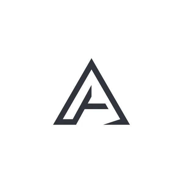 Een Letter Logo Template Vector Pictogram — Stockvector