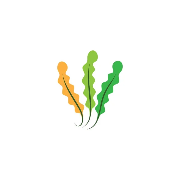 Algen Logo Vorlage Vektor Symbol Illustration Design — Stockvektor