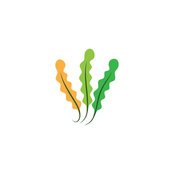 Seaweed Logo Template Vector Icon Illustration Design — Wektor stockowy