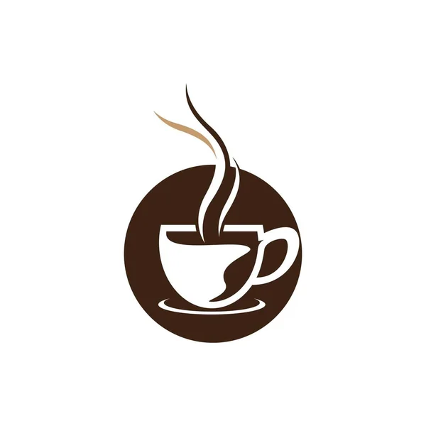 Шаблон Логотипу Чашки Кави Векторні Ілюстрації — стоковий вектор