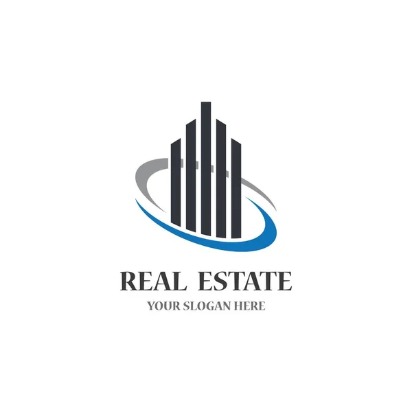 Real Estate Logo Template Vector Icon Illustratrion — Stock Vector
