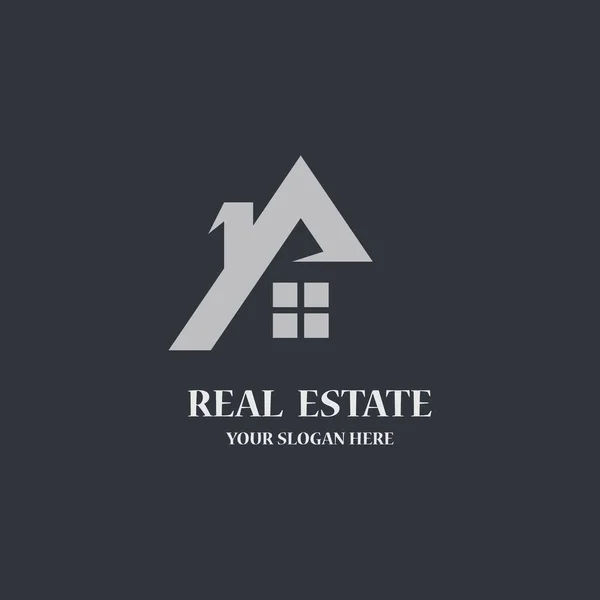 Immobilien Logo Vorlage Vektor Symbol Illustrieren — Stockvektor