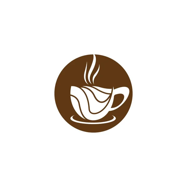 Coffee Cup Logo Template Vector Icon Illustration Design — Stock Vector