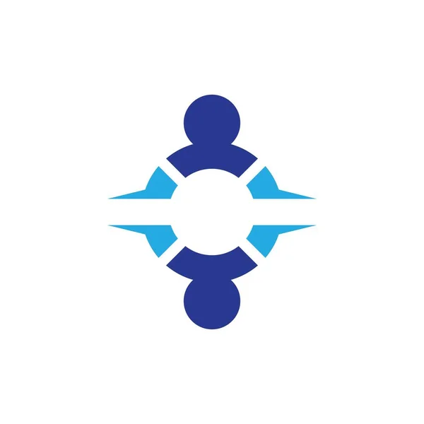 Дизайн Векторной Иконки Логотипа Сообщества — стоковый вектор
