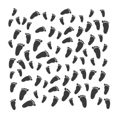 Ayak vektörü resimleme tasarımı