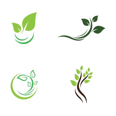 Ekoloji logosu şablon vektör resimleme tasarımı