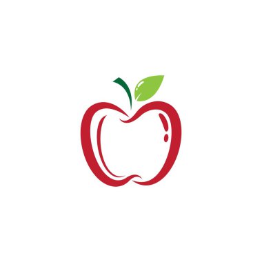 Apple logo şablon vektör resimleme tasarımı