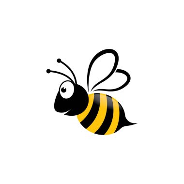 Arı logo vektör illüstrasyon tasarımı