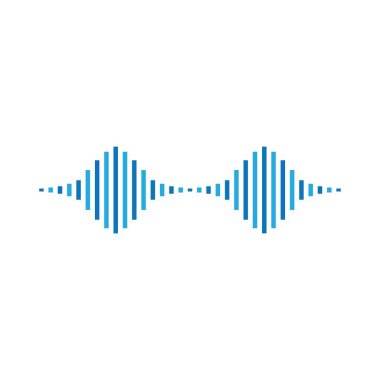 Ses dalgası illüstrasyon vektör tasarımı