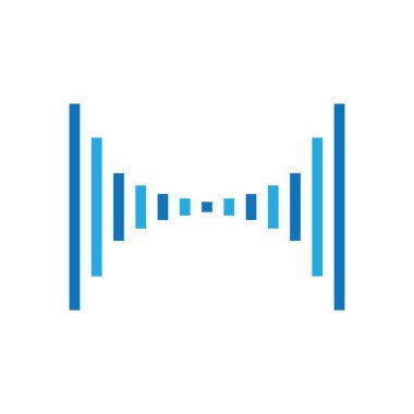 Ses dalgası illüstrasyon vektör tasarımı