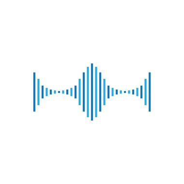 Ses dalgası illüstrasyon vektör tasarımı