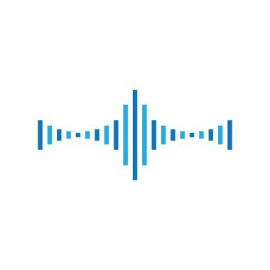 Ses dalgası illüstrasyon vektör tasarımı