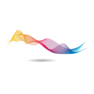 Dalga çizgi vektör resimleme tasarımı