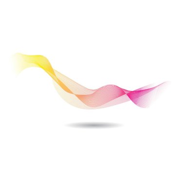 Dalga çizgi vektör resimleme tasarımı