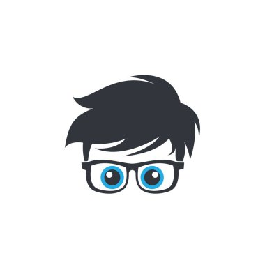 İnek logo şablonu vektör resimleme