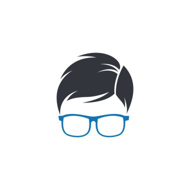 İnek logo şablonu vektör resimleme