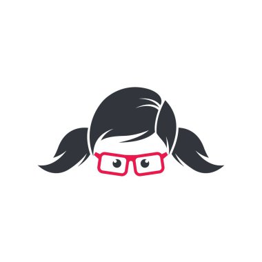 İnek logo şablonu vektör resimleme