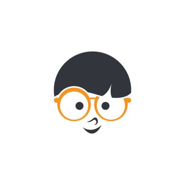 İnek logo şablonu vektör resimleme