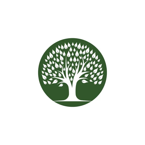 Árbol Logotipo Plantilla Vector Icono Ilustración — Vector de stock