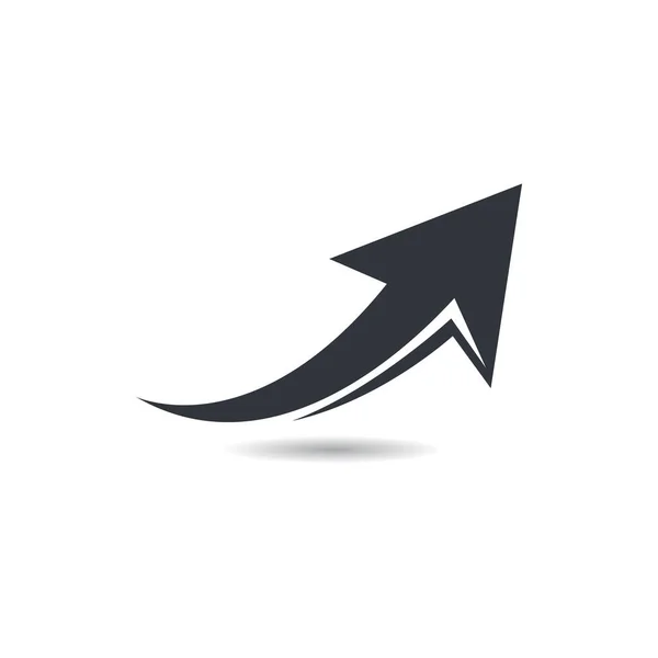 Arrow Logo Szablon Wektor Ikona Ilustracja — Wektor stockowy