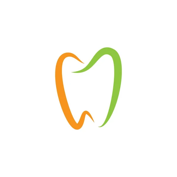 Dental Logo Template Vector Icon Illustration Design — Stock Vector