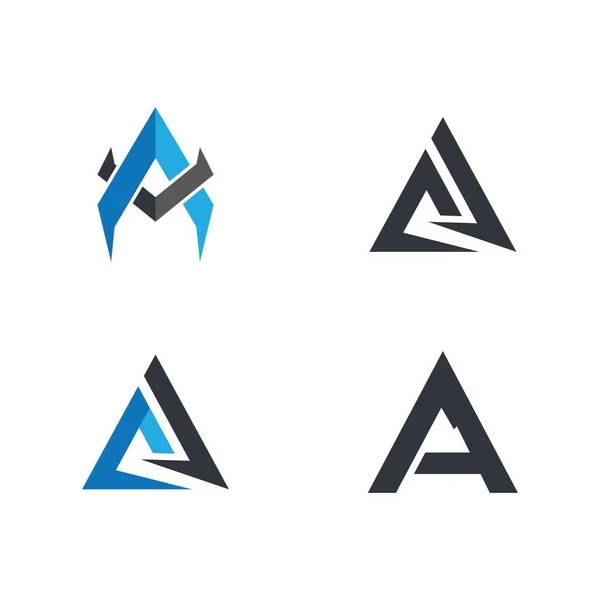 Brief Een Logo Template Illustratie Ontwerp — Stockvector