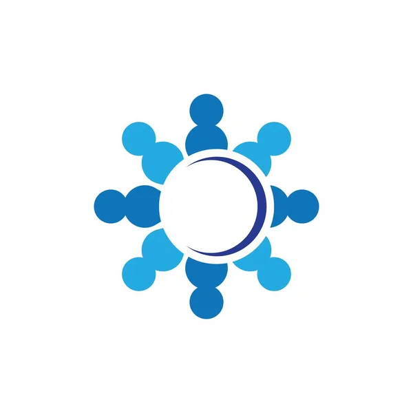 Community Logo Vector Icon Illustration Design — Stock Vector