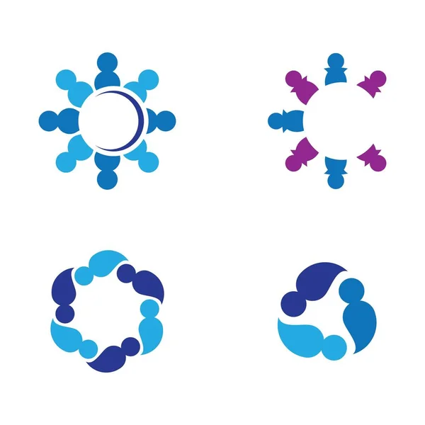 Векторная Иллюстрация Логотипа Сообщества — стоковый вектор