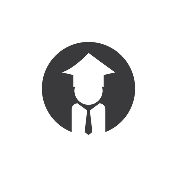 Ilustração Ícone Vetor Logotipo Educação —  Vetores de Stock