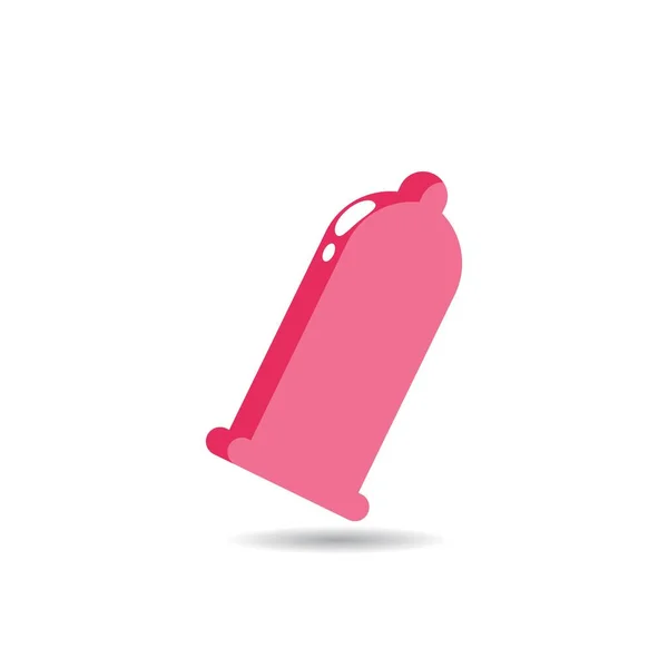 Design Ilustração Vetor Logotipo Preservativo — Vetor de Stock