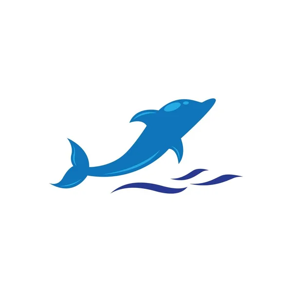 Návrh Vektorové Ikony Loga Dolphin — Stockový vektor