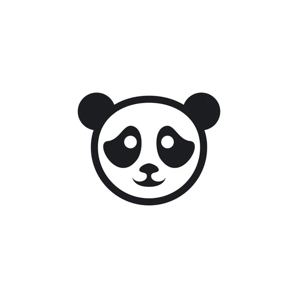 Panda Logo Plantilla Vector Icono Ilustración Diseño — Archivo Imágenes Vectoriales