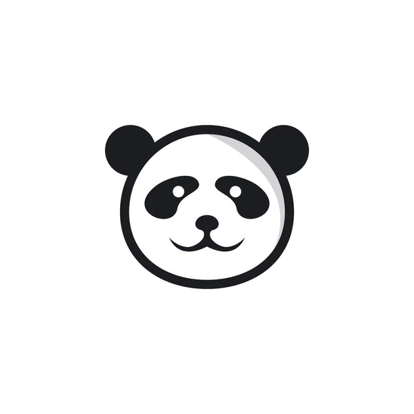 Panda Logo Plantilla Vector Icono Ilustración Diseño — Archivo Imágenes Vectoriales